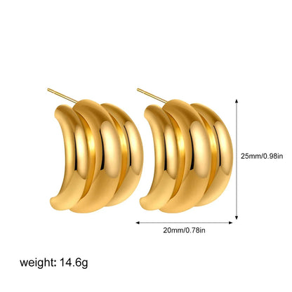 Arch Hoops Earrings