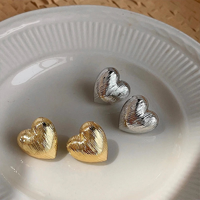 Aurora Heart Stud Earrings