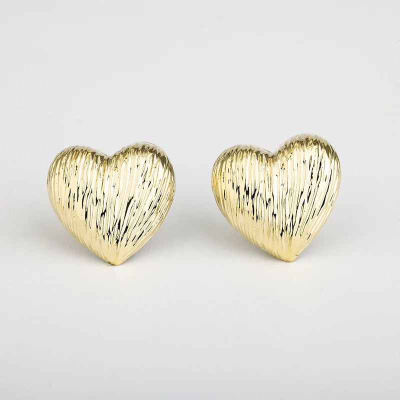 Aurora Heart Stud Earrings