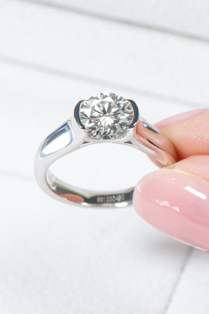 Looking Good 2 Carat Brilliant Round Cut Sparkala™ Platinum Over Pure Sterling Silver Ring