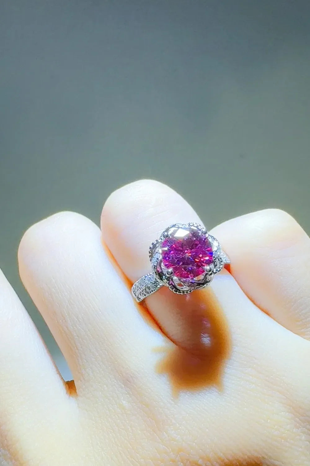 2 Carat Sparkala™ 925 Sterling Silver Flower Shaper Ring