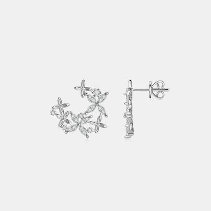 925 Sterling Silver Sparkala™ Lucky Clover Earrings
