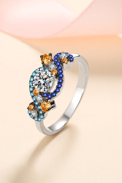 Sparkala™ Contrast 925 Sterling Silver Ring