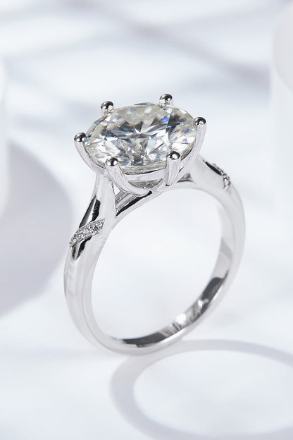 5 Carat Brilliant Round Cut Sparkala™ Solitaire Ring (Platinum Over Pure Sterling Silver)