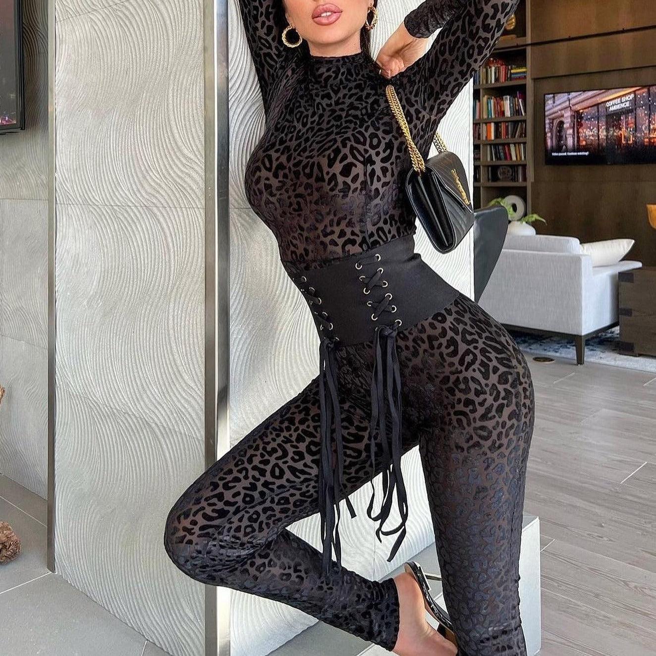 Black Panther Long Sleeve Jumpsuit