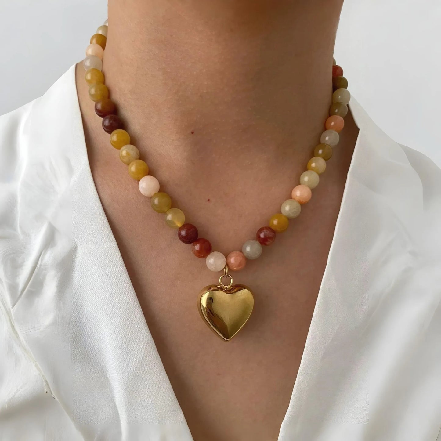 Bohemia Multi-color Stones Necklace