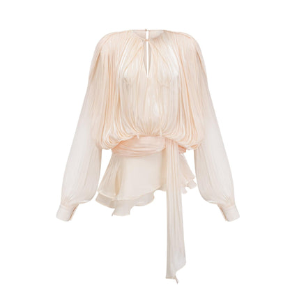 BouBaby Pleated Ruffled Mini Dress