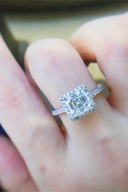 2 Carat Sparkala™ Platinum Over Pure Sterling Silver Ring