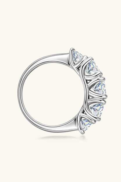 1 Carat Sparkala™ Platinum Over Pure Sterling Silver Half-Eternity Ring