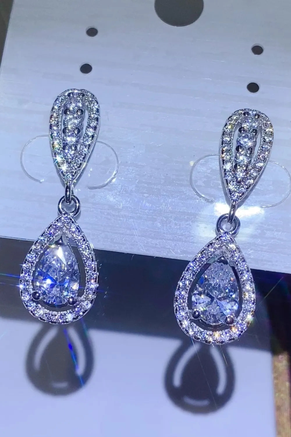 2 Carat Sparkala™ 925 Sterling Silver Teardrop Earrings