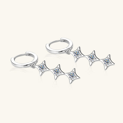 Sparkala™ Pure Sterling Silver Geometric Shape Earrings