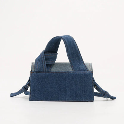 Cassen Denim Handbag with Shoulder Strap
