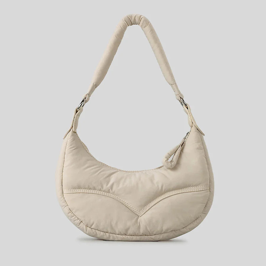 Cloud Touch Nylon Padded Shoulder Bag