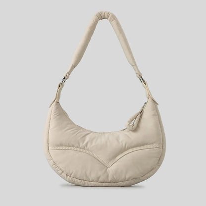 Cloud Touch Nylon Padded Shoulder Bag