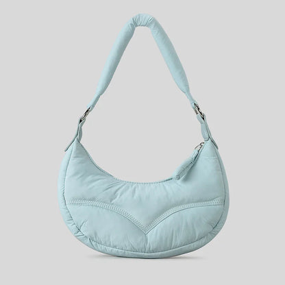 Cloud Touch Nylon Padded Shoulder Bag