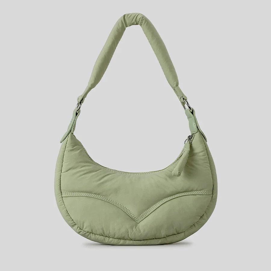 Cloud Touch Nylon Padded Shoulder Bag