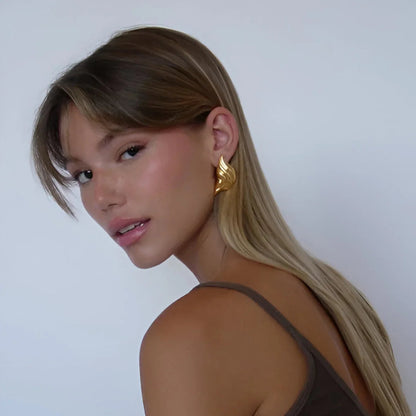 Croissant Gold Earrings