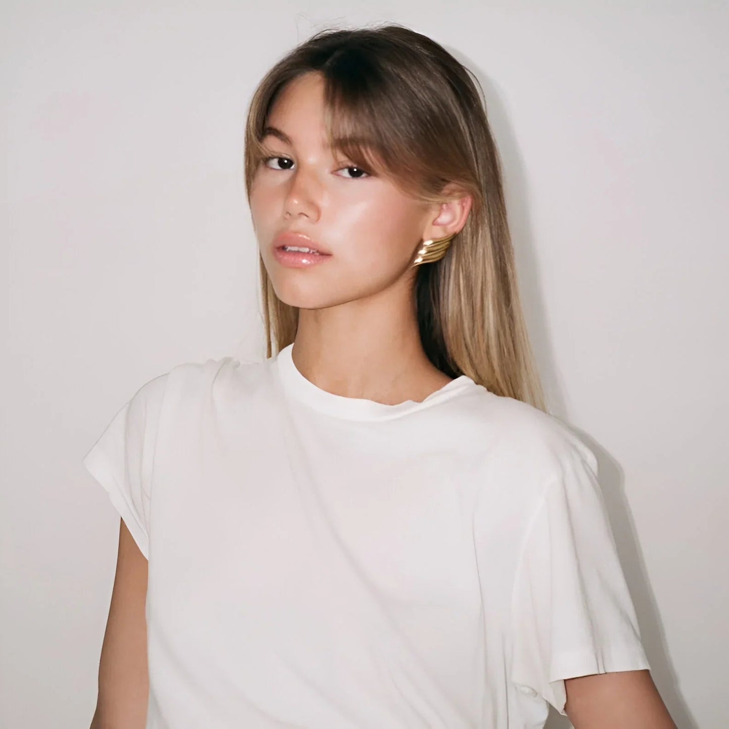 Croissant Gold Earrings