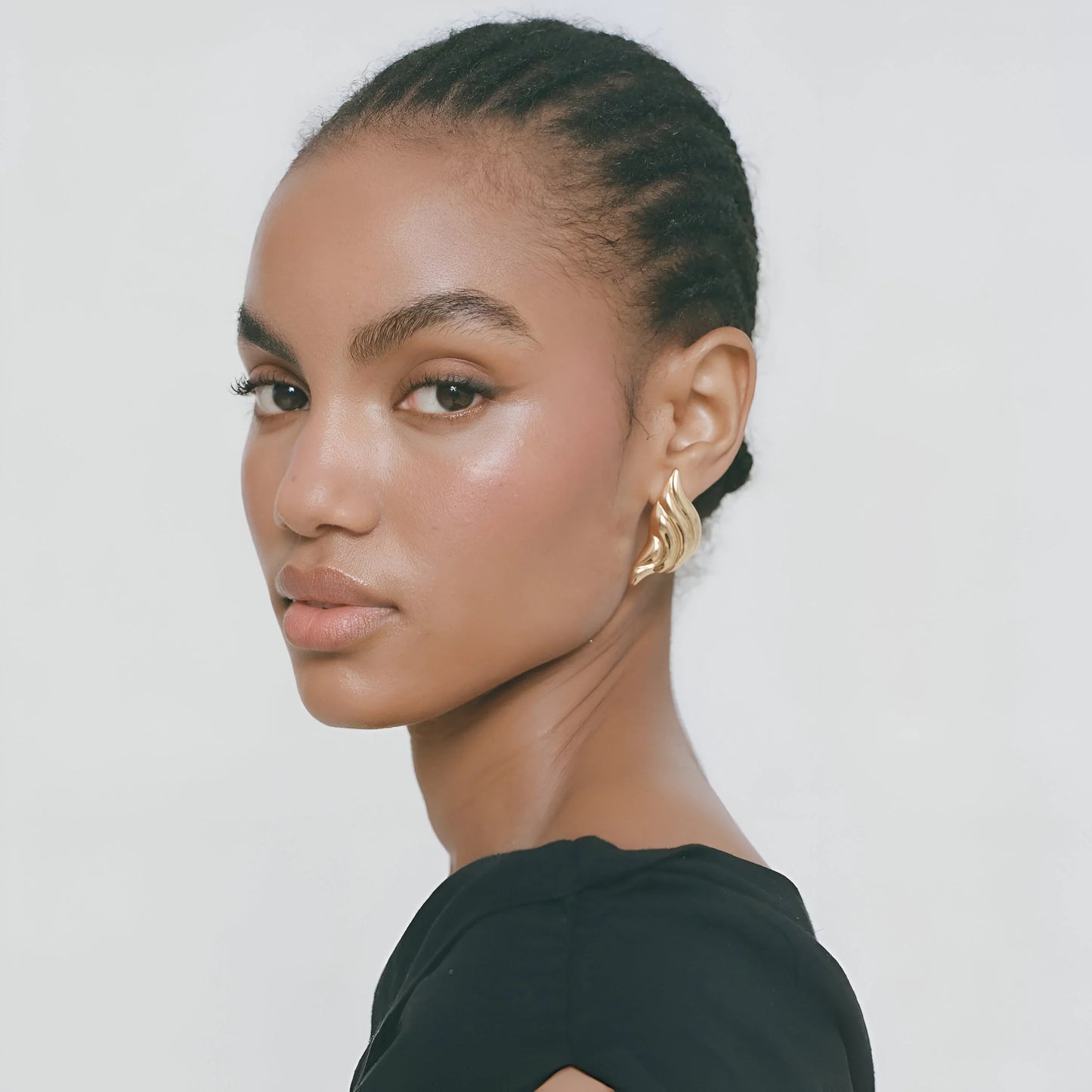 Croissant Gold Earrings