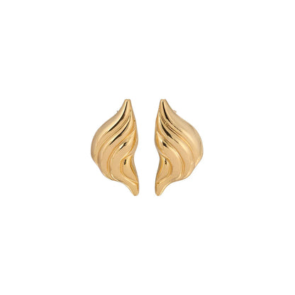 Croissant Gold Earrings
