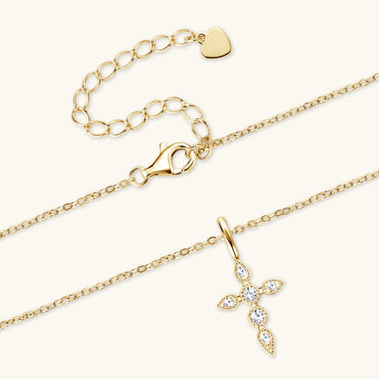 Sparkala™ Cross Pendant Necklace (18k Gold over Fine Sterling Silver)