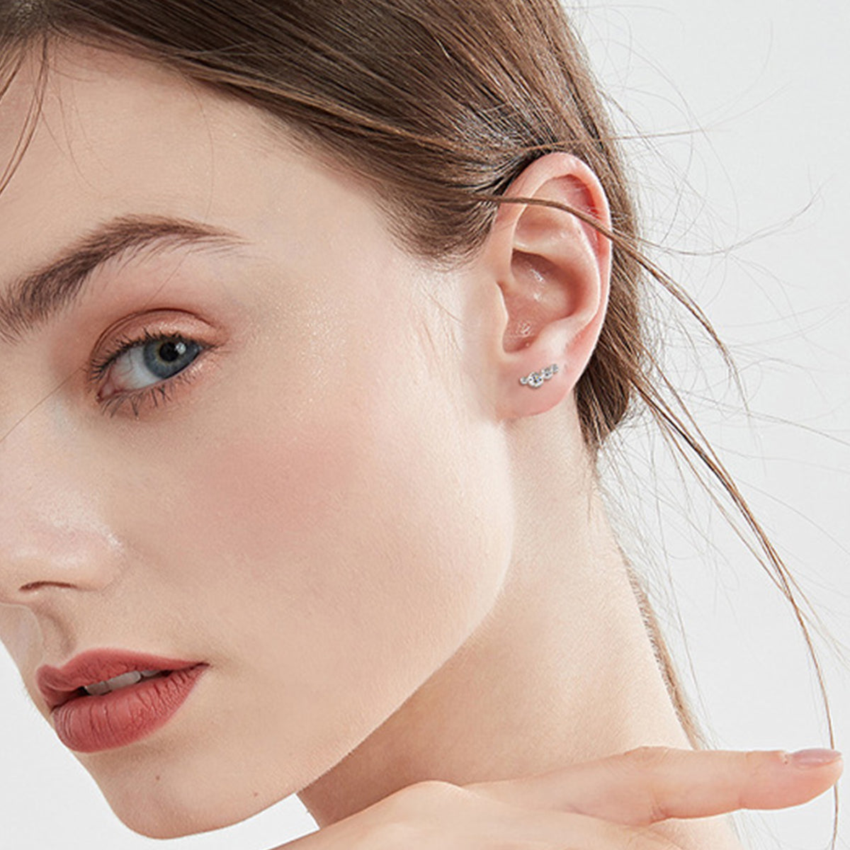 Sparkala™ Pure Sterling Silver Stud Earrings
