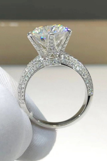 5 Carat Brilliant Round Cut Sparkala™ 6-Prong Ring (Platinum Over Pure Sterling Silver)