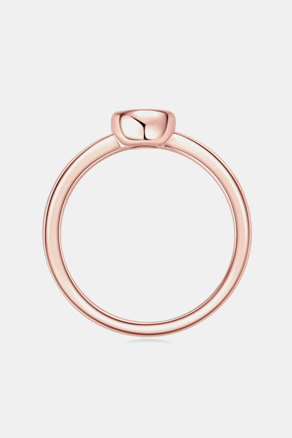 Sparkala™ Pure Sterling Silver Solitaire Ring (18k Rose Gold over Pure Sterling Silver)