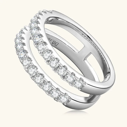 925 Sterling Silver Sparkala™ Double Layered Ring
