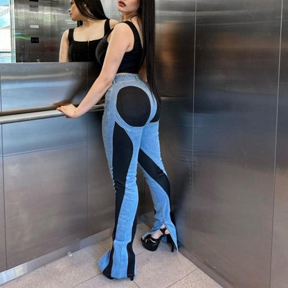Epic Girl Two-Tone High Waist Jeans