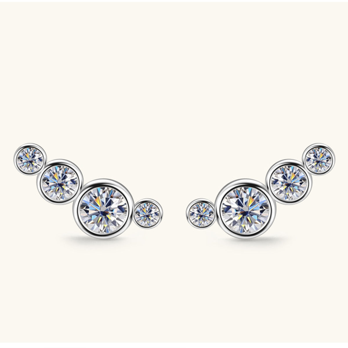 Sparkala™ Pure Sterling Silver Stud Earrings