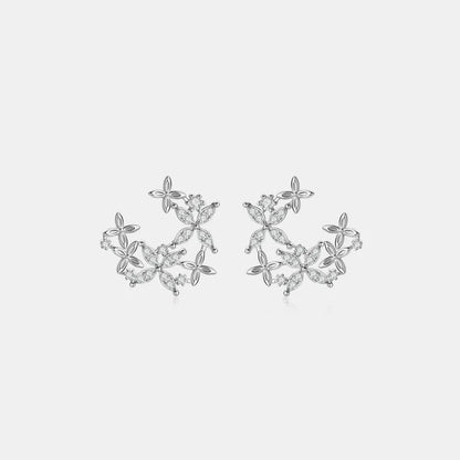 925 Sterling Silver Sparkala™ Lucky Clover Earrings