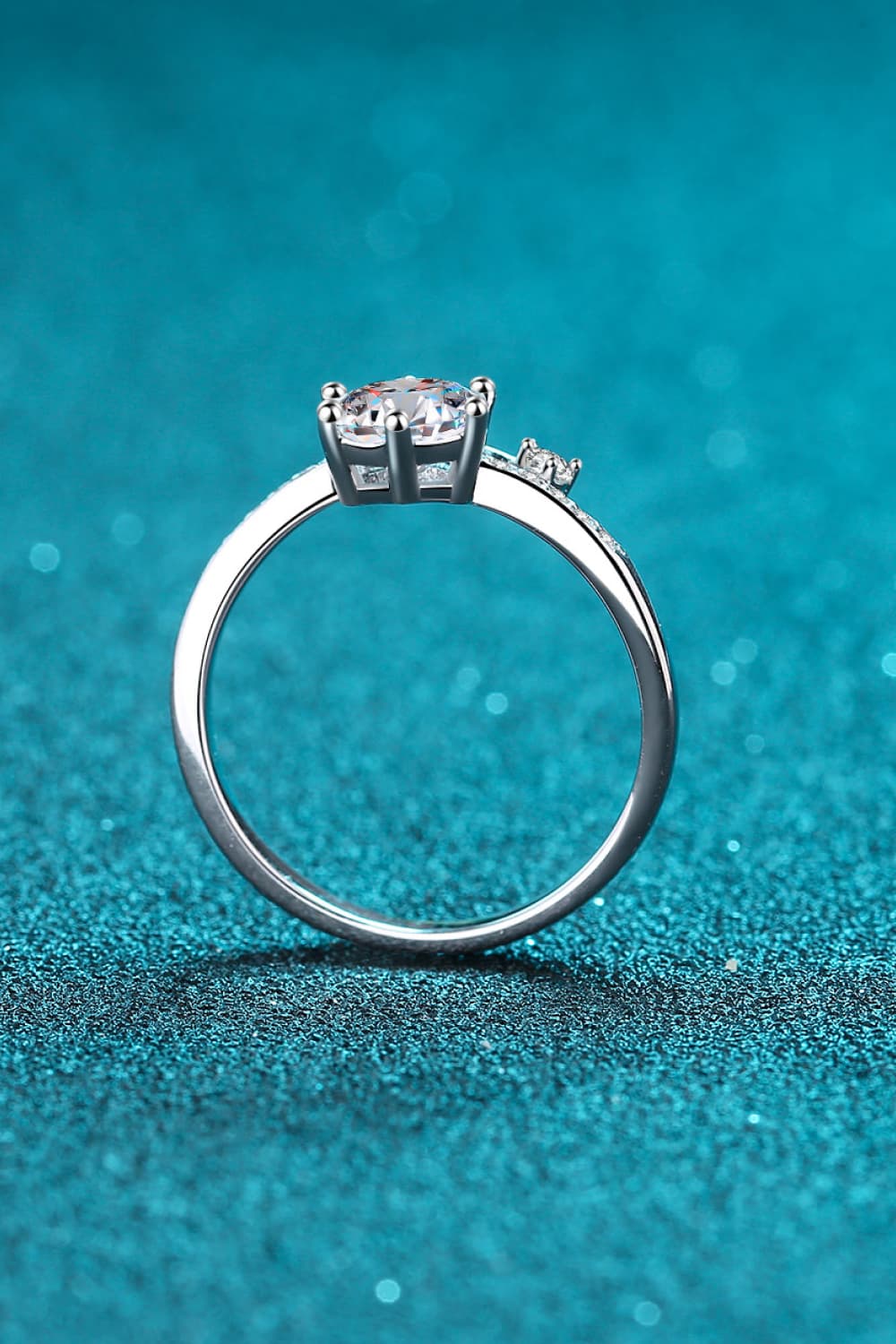1 Carat Brilliant Round Cut Sparkala™ 925 Sterling Silver Bypass Ring