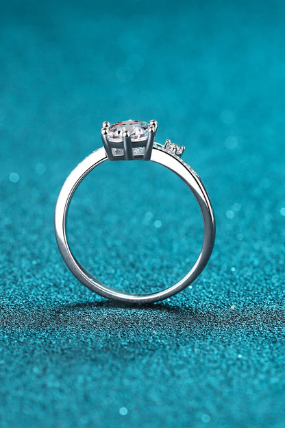 1 Carat Brilliant Round Cut Sparkala™ 925 Sterling Silver Bypass Ring