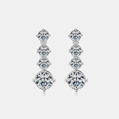 4 Carat Sparkala™ Pure Sterling Silver Earrings