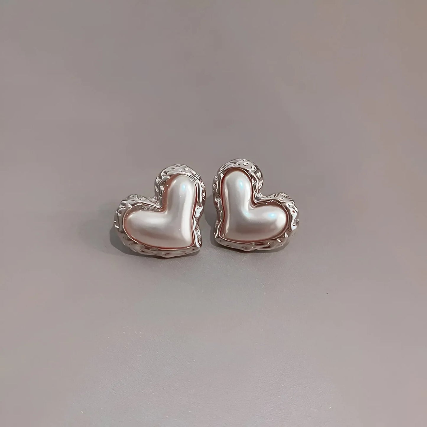 Flower Heart Stone Earrings