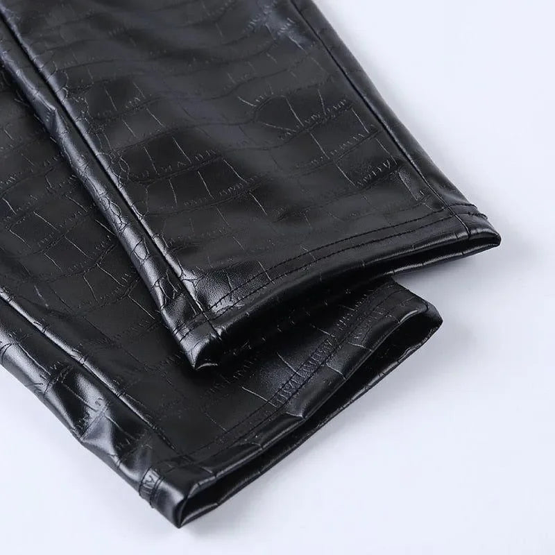 Galla Faux Leather Pants