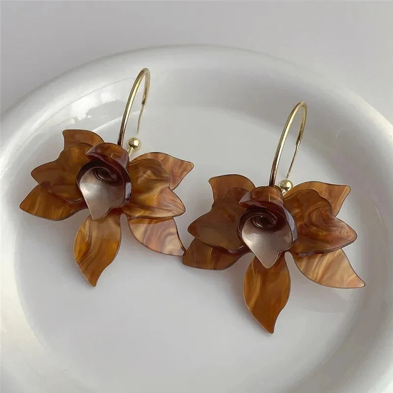 Gardenia Flower Earrings