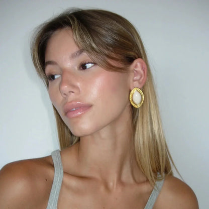 Gemstone Arrow Earrings