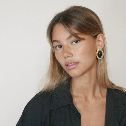 Gemstone Arrow Earrings