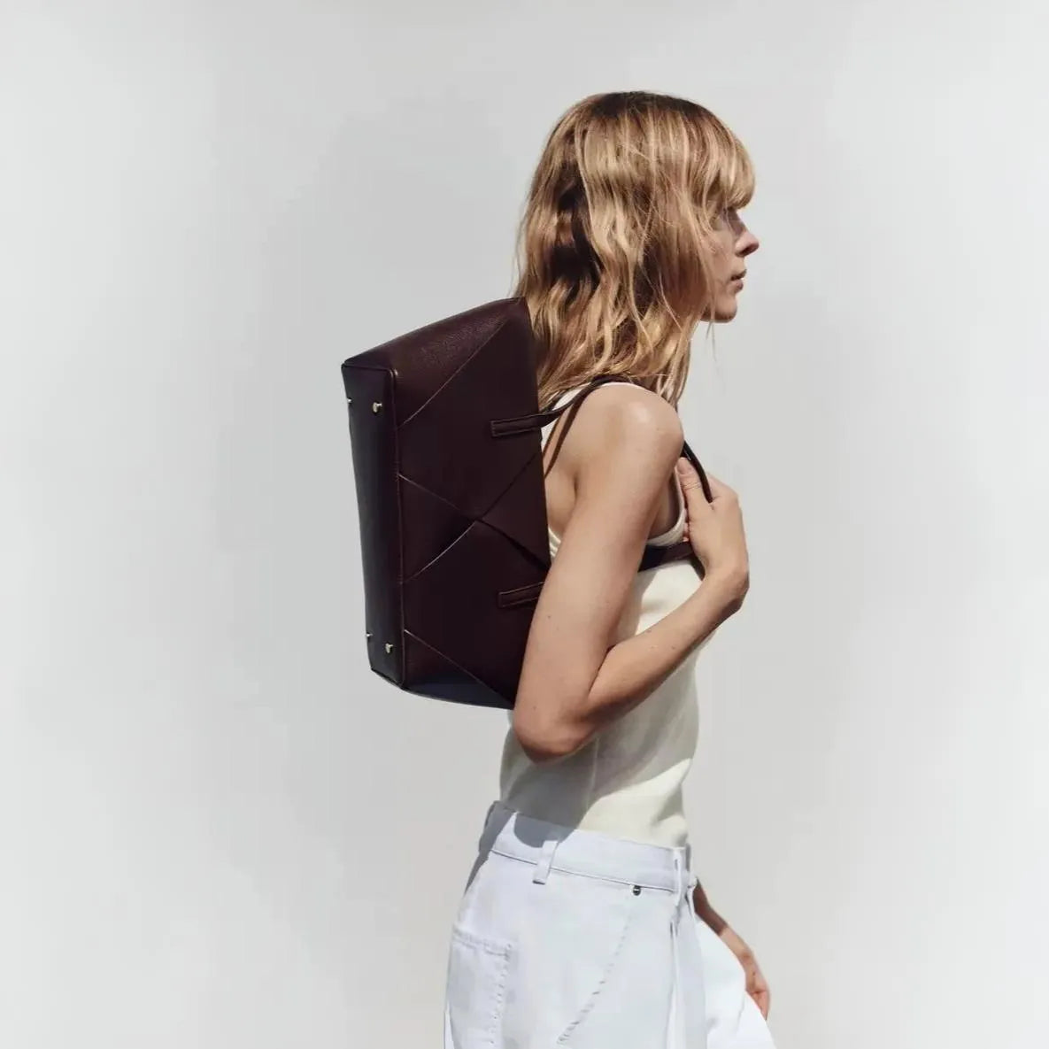 Gevora Leather Shoulder Bag