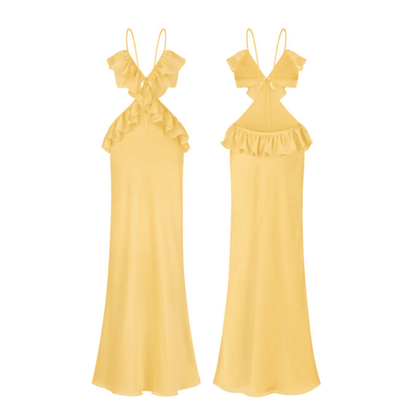 Happy Holidays Ruffle Two-Piece Dress