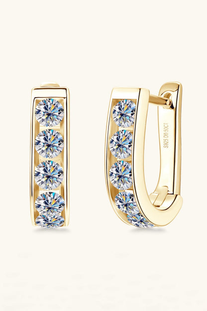 1 Carat Sparkala™ Platinum-Plated 925 Sterling Silver Earrings