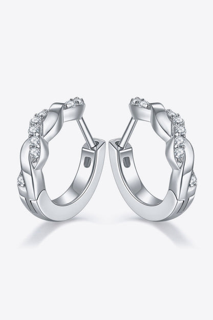 Sparkala™ Twisted Platinum-Plated Earrings