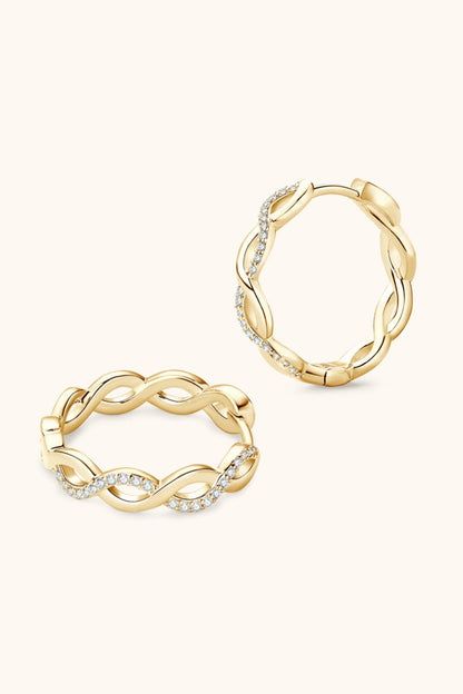 Sparkala™ Crisscross Hoop Earrings