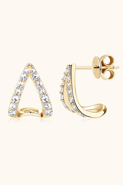 Sparkala™ Minimalist Platinum-Plated 925 Sterling Silver Earrings