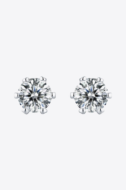 Good Days Ahead Sparkala™ Stud Earrings (Platinum-Plated Fine Silver)