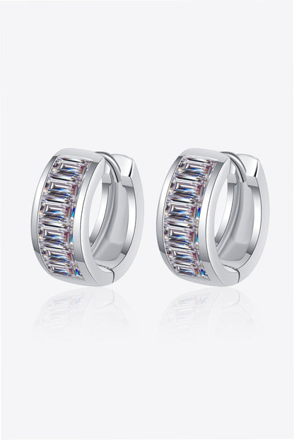 1.8 Carat Sparkala™ 925 Sterling Silver Huggie Earrings