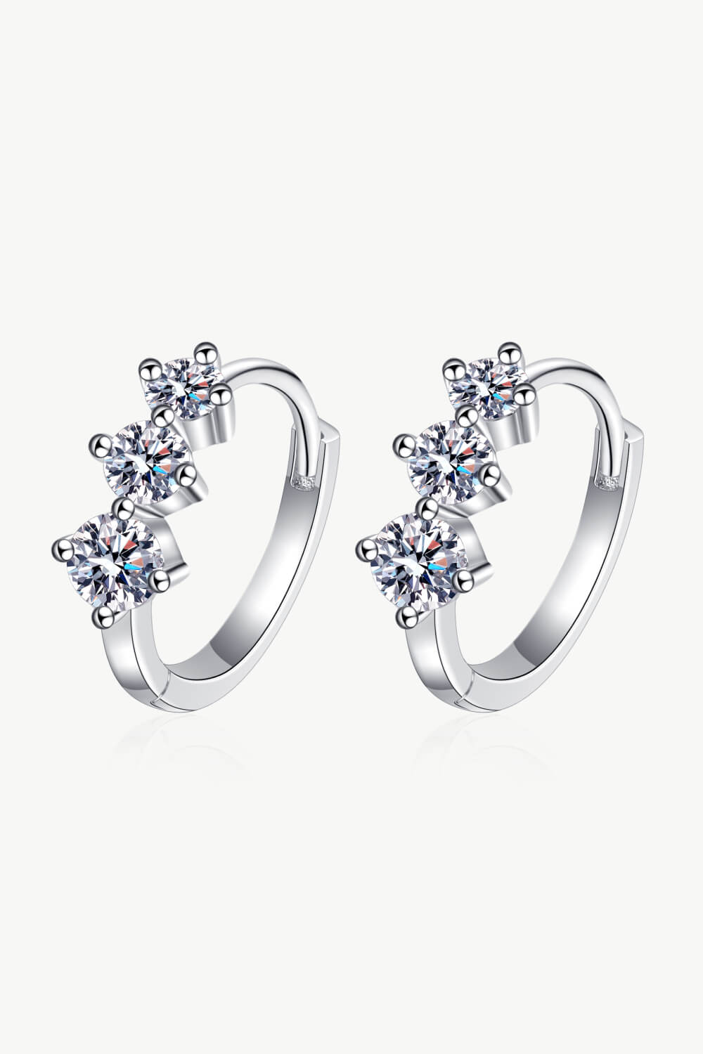 Sterling Silver Sparkala™ Huggie Earrings