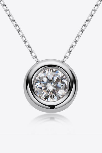 Adored 1 Carat Sparkala™ Pendant 925 Sterling Silver Necklace (Platinum-Plated Fine Silver)